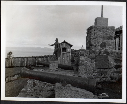 Remains of old fort, Punta Arenas.29 October 1964 - 9 Nov 1964